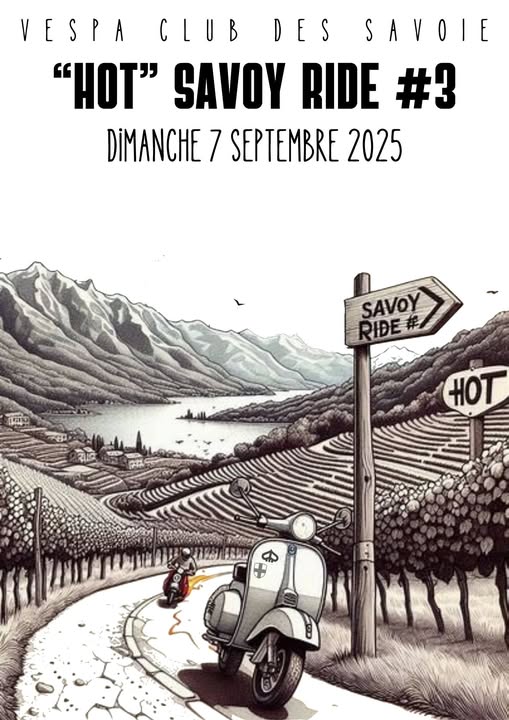 Sortie du Vespa Club des Savoie - Hot Savoy Ride